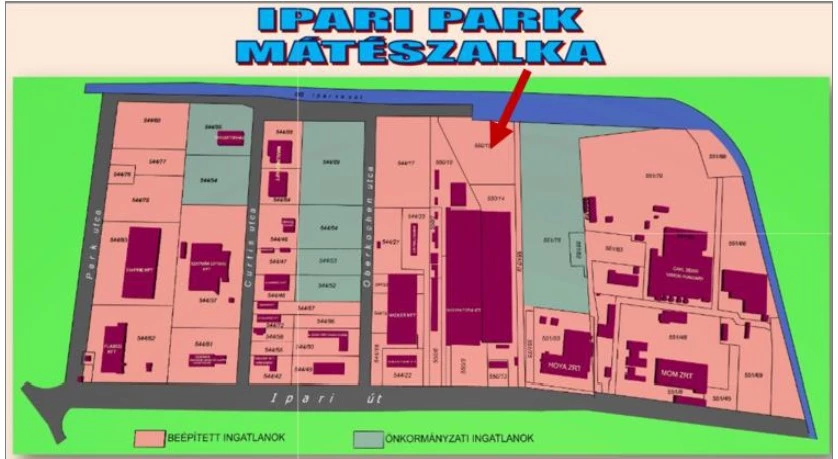 Eladó ipari telek, Mátészalka, Oberkochen út 550/15 hrsz