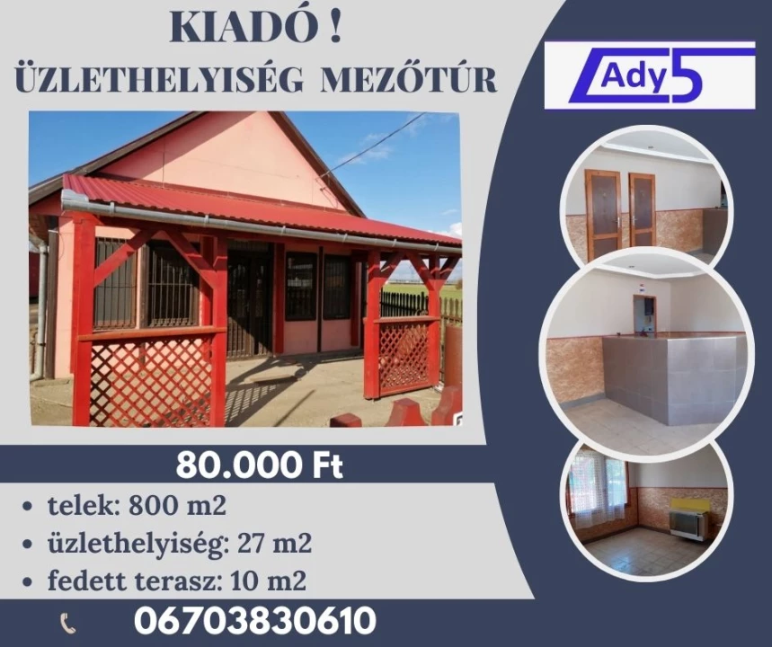 For rent store, Mezőtúr