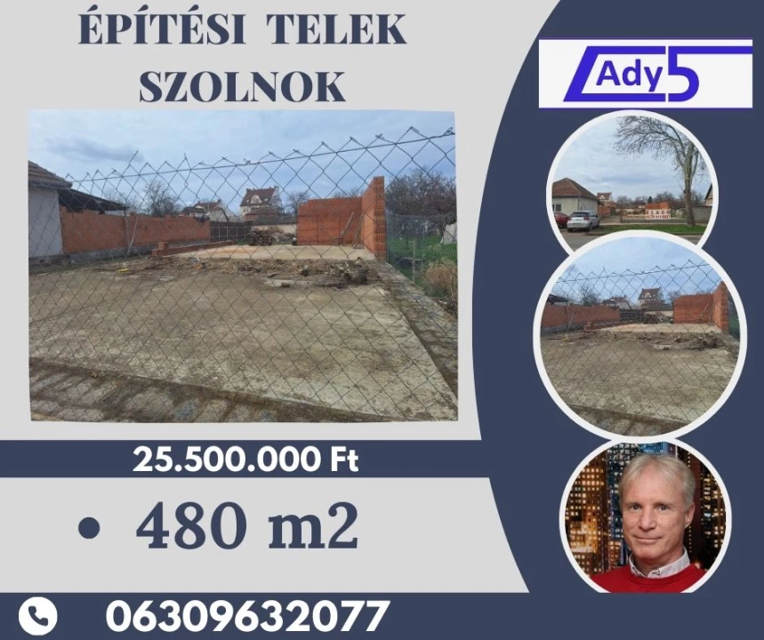 Eladó építési telek, Szolnok