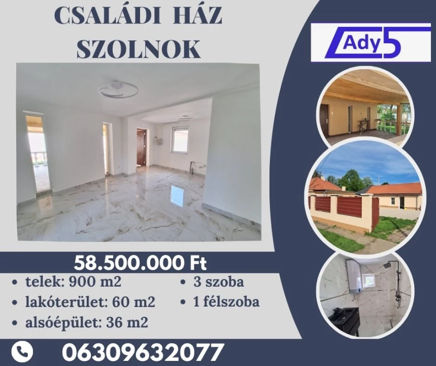 Eladó családi ház, Szolnok