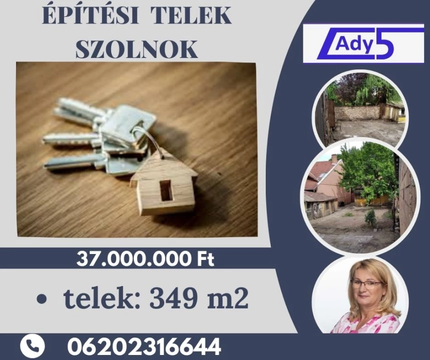 Eladó építési telek, Szolnok