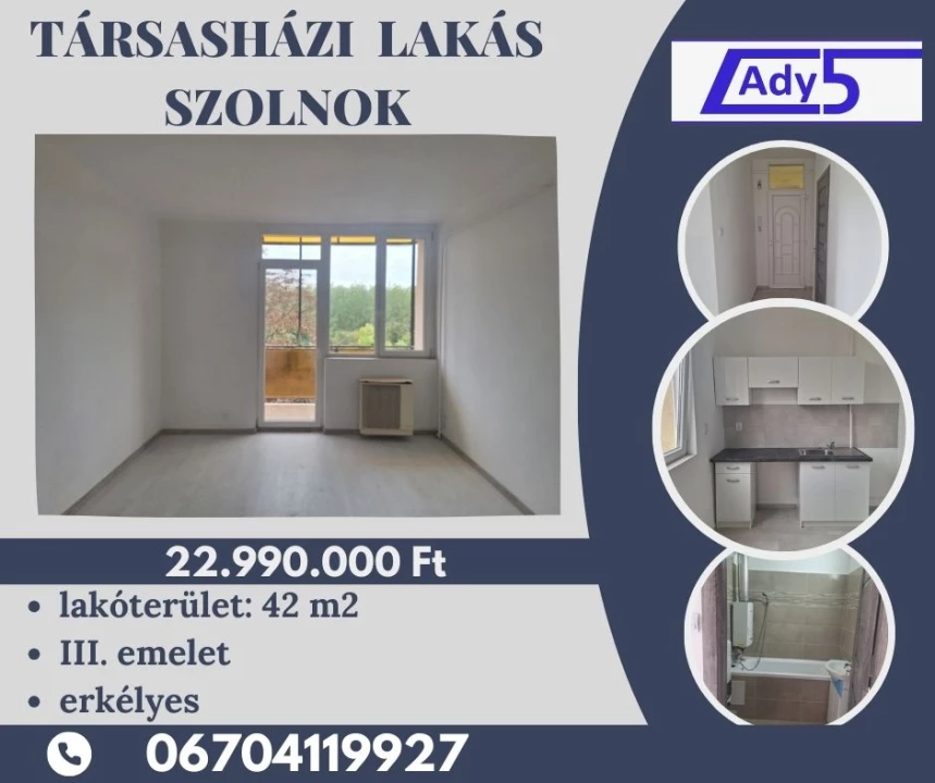 For sale brick flat, Szolnok