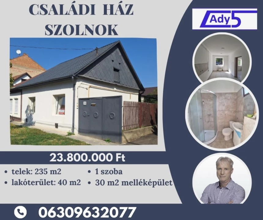 Eladó családi ház, Szolnok