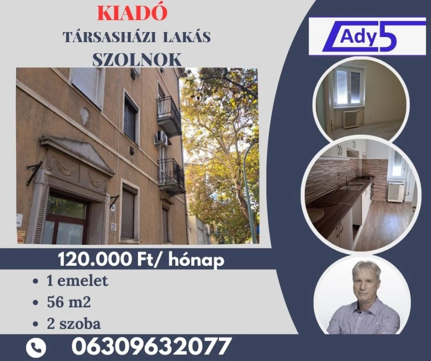 For rent brick flat, Szolnok