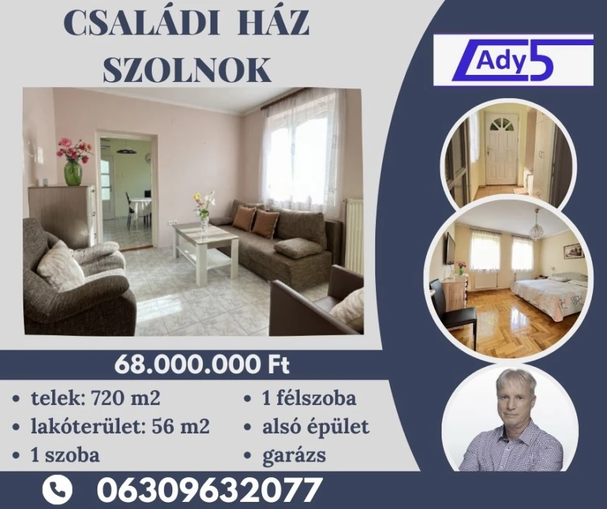 Eladó családi ház, Szolnok