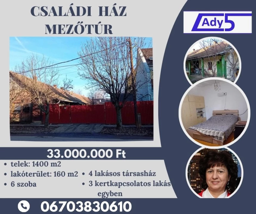 For sale house, Mezőtúr