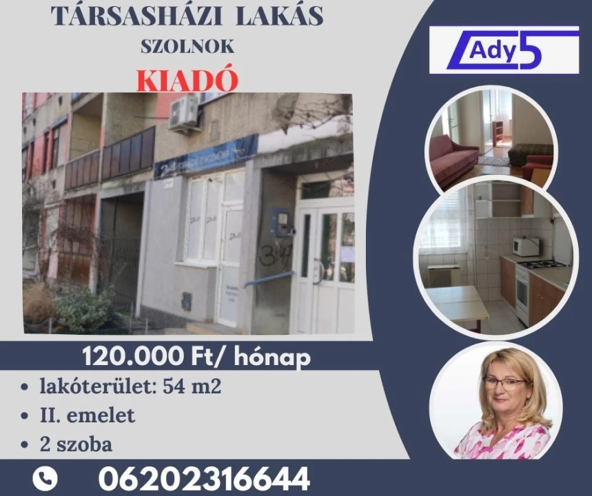 For rent brick flat, Szolnok