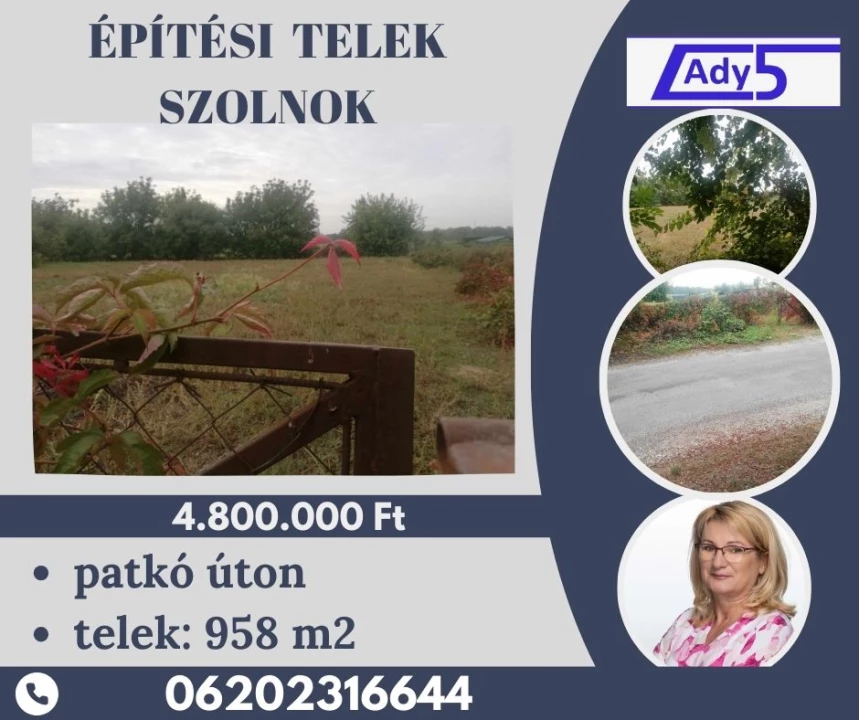 Eladó üdülőtelek, Szolnok