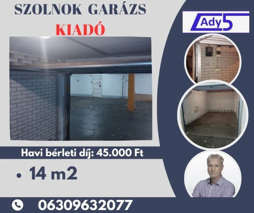 Kiadó egyedi garázs, Szolnok