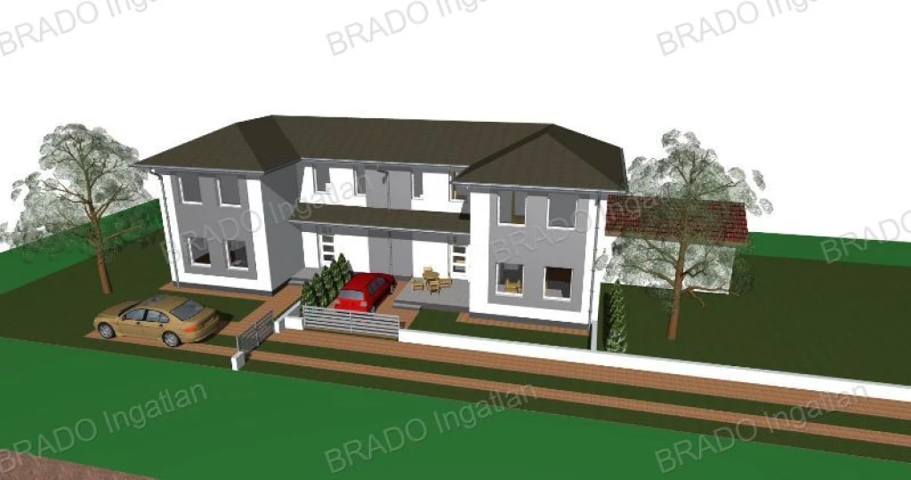 ÚJ ÉPíTÉSŰ IKERHÁZ BELSŐMAJORBAN