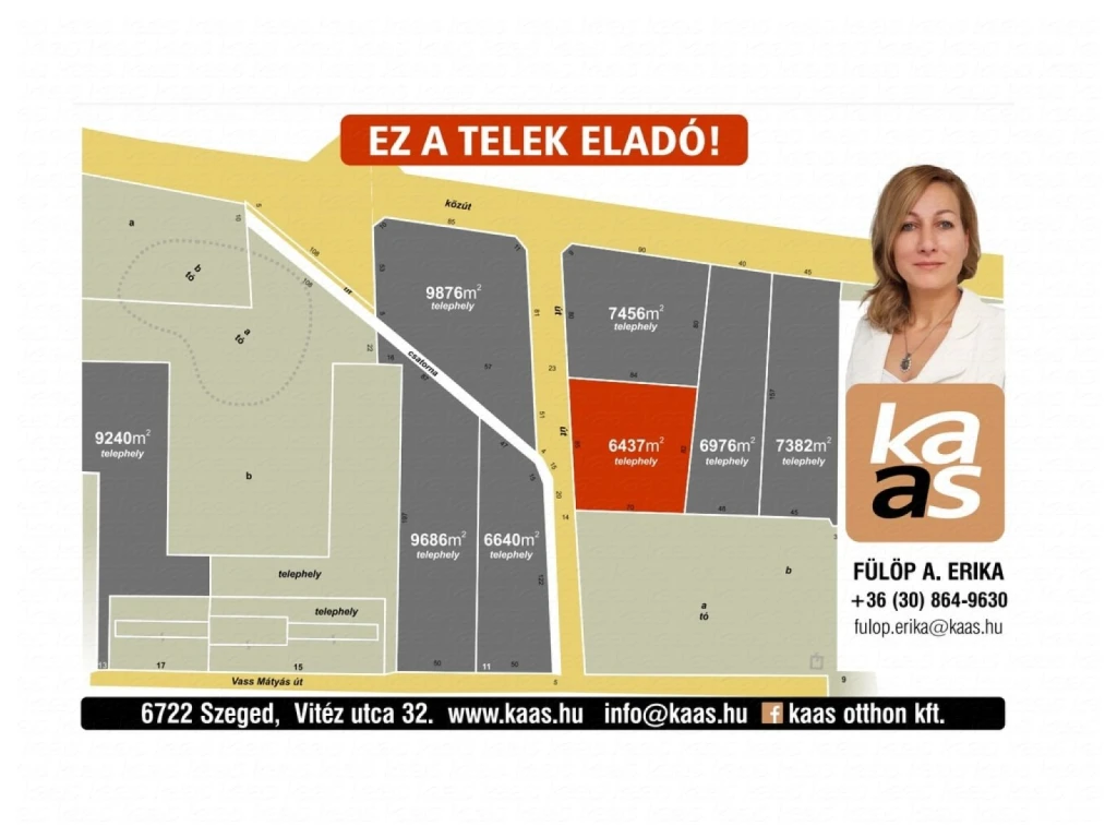 Béketelep iparipark | Szeged Béketelep ipari zónában, a Vass Mátyás utcában ipari telkek eladók.