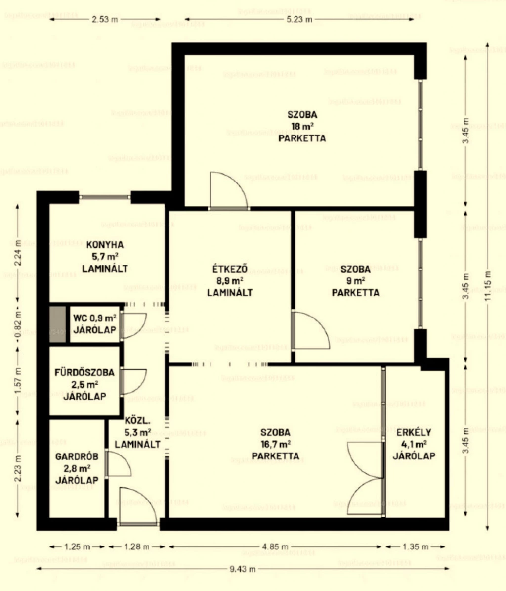 Dunakeszi, Barátság utca, 71 m²-es, 5. emeleti, társasházi lakás