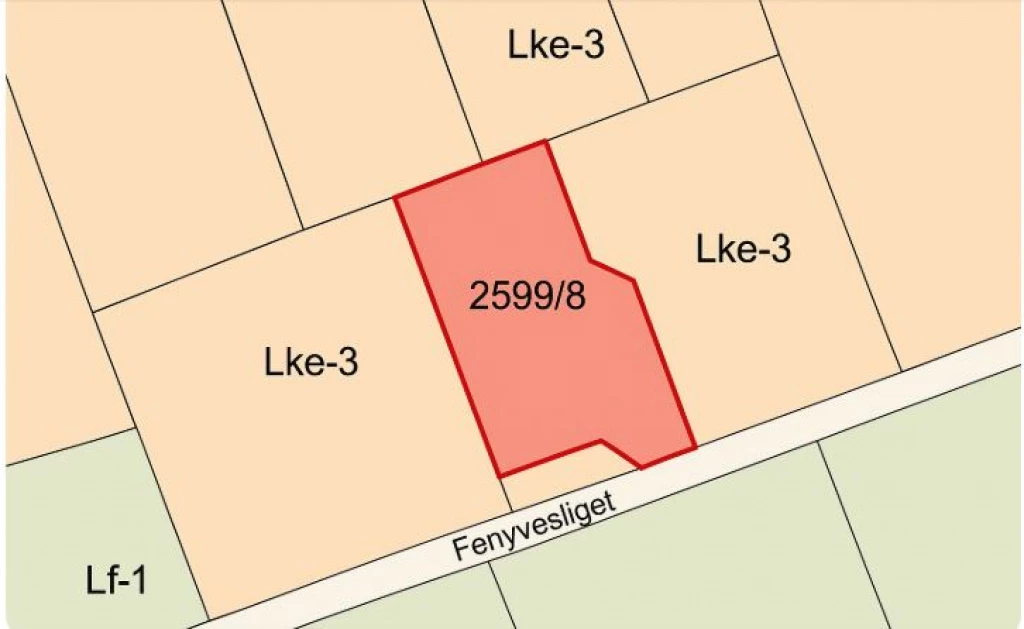 Szada, Fenyvesliget út, 1563 m²-es, telek