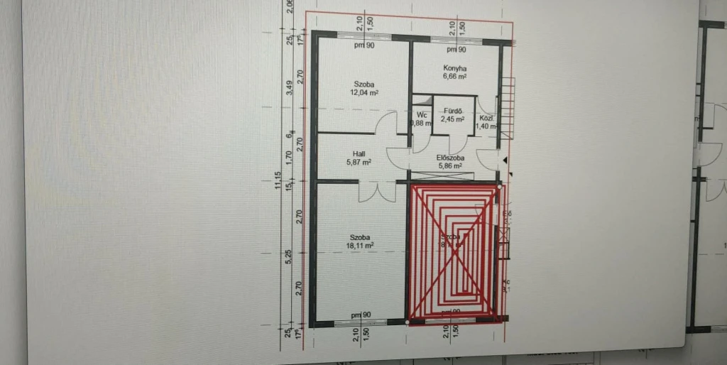 X. Kerület, Mádi utca, 53 m²-es, társasházi lakás, 2 szobás, átlagos állapotú