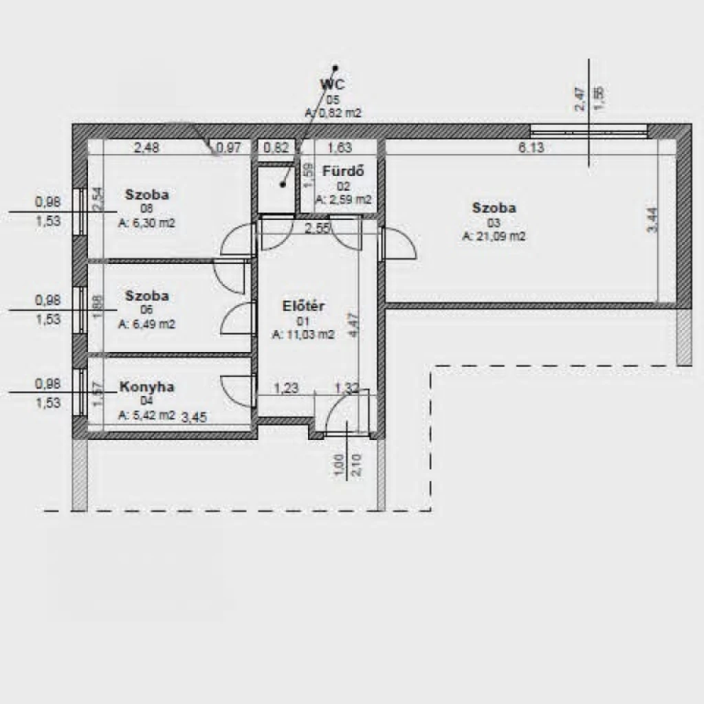 c3-1-name c2-21-name, Budapest IV. kerület, Deák Ferenc utca