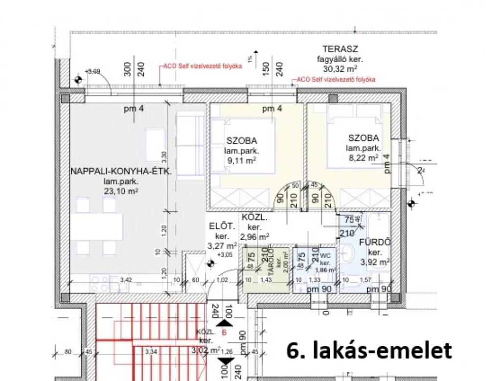 Hatvan, Városközpont mellett utca, 54 m²-es, társasházi lakás
