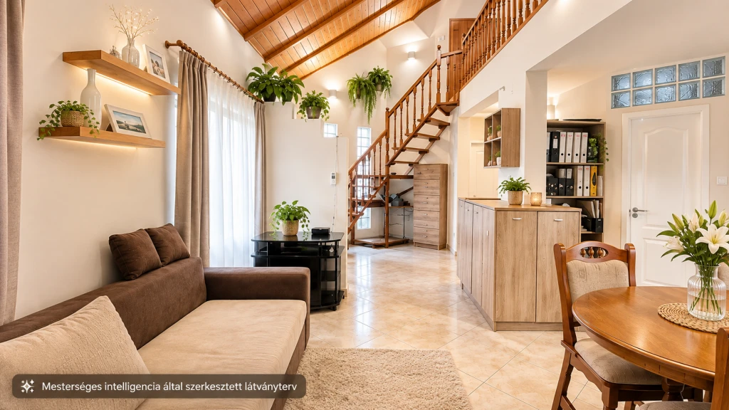 Ecser, Kálvária domb, 137 m²-es, ikerház, 4 szobás, jó állapotú