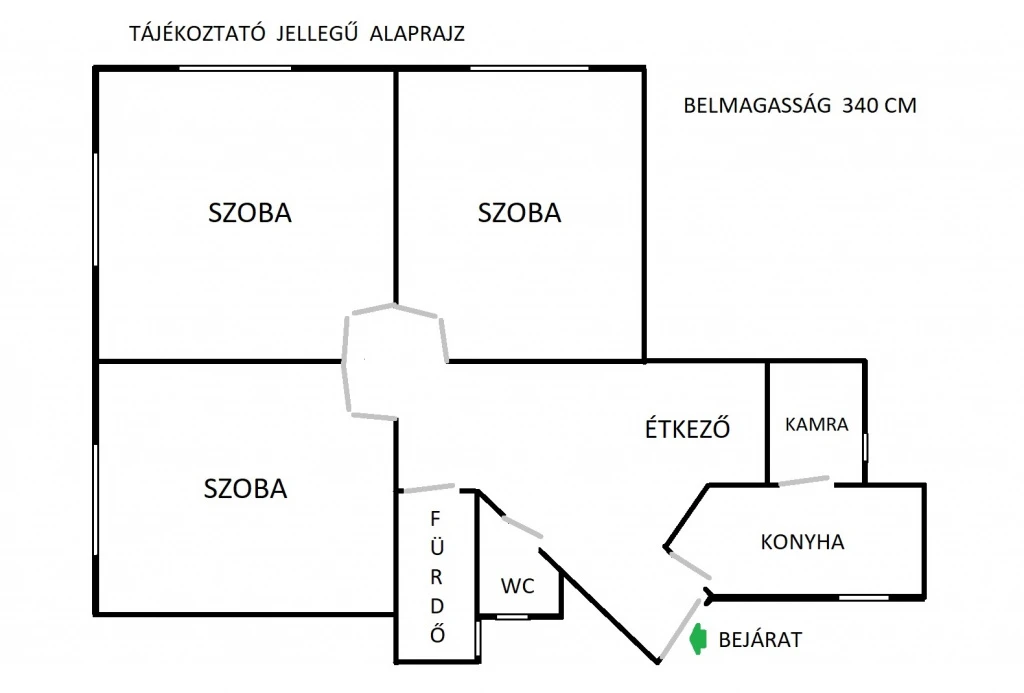 VIII. Kerület, Práter utca, 110 m²-es, társasházi lakás, 3 szobás