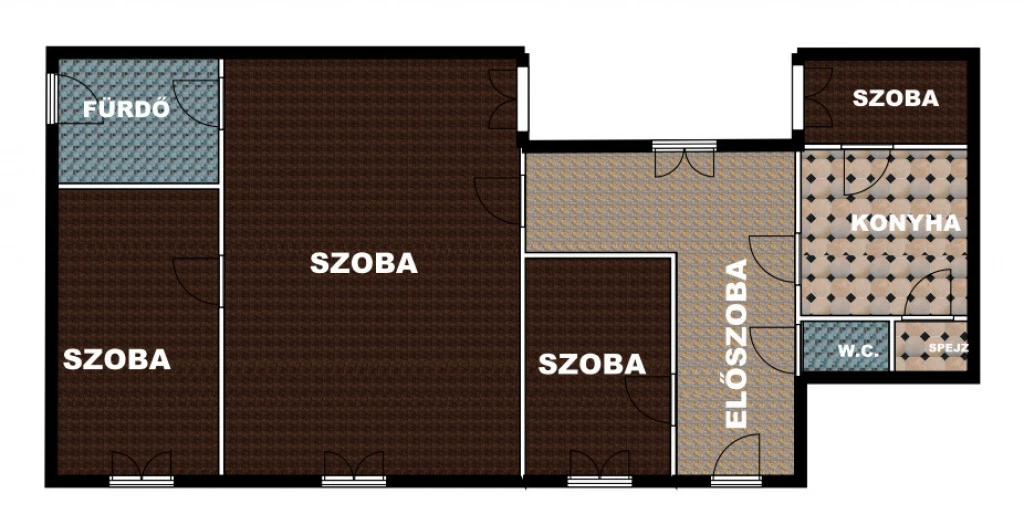 IX. Kerület, Mester utca, 106 m²-es, társasházi lakás, 4 szobás