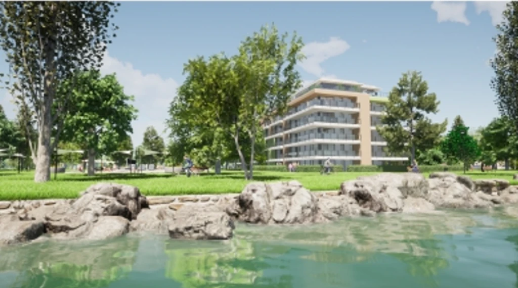 Siófok, EZÜSTPARTON, 47 m²-es, társasházi lakás, 2 szobás, kiváló állapotú