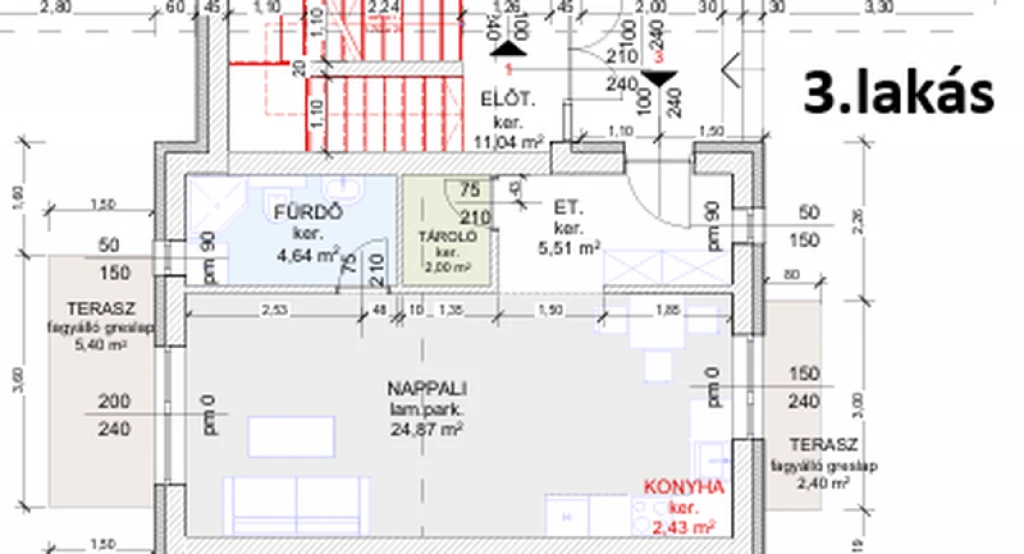 Hatvan, Géza fejedelem utca, 40 m²-es, társasházi lakás, 1 szobás