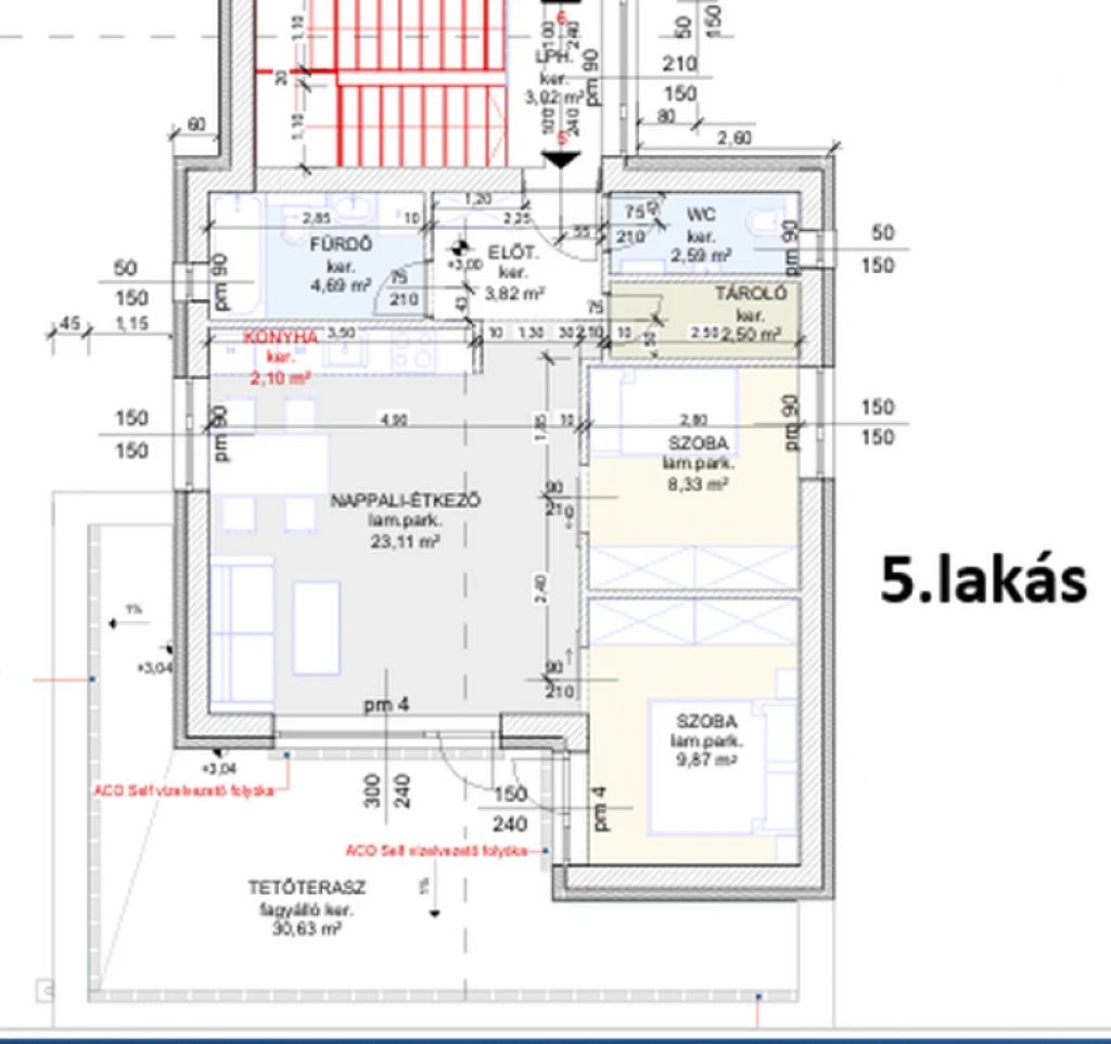 Hatvan, Géza fejedelem utca, 57 m²-es, társasházi lakás, 3 szobás