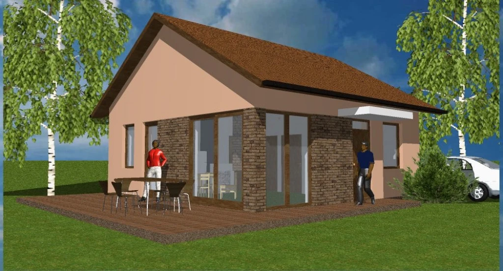 Kulcs, Cinke utca, 65 m²-es, családi ház, 3 szobás, új építésű állapotú