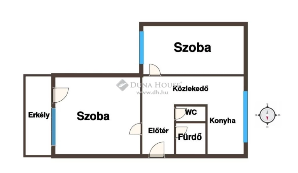 Eladó első emeleti, 2 szobás lakás, Kiskunfélegyháza, Petőfi lakótelep