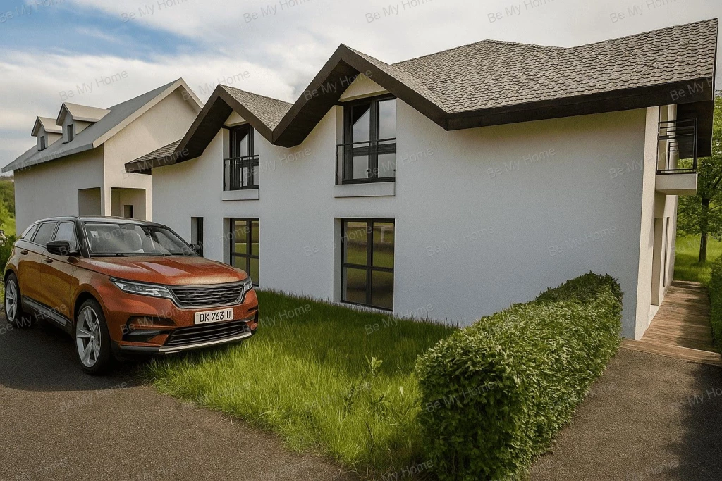 Pomáz kertvárosi részén új építésű IKERHÁZ érvényes építési engedéllyel ELADÓ!