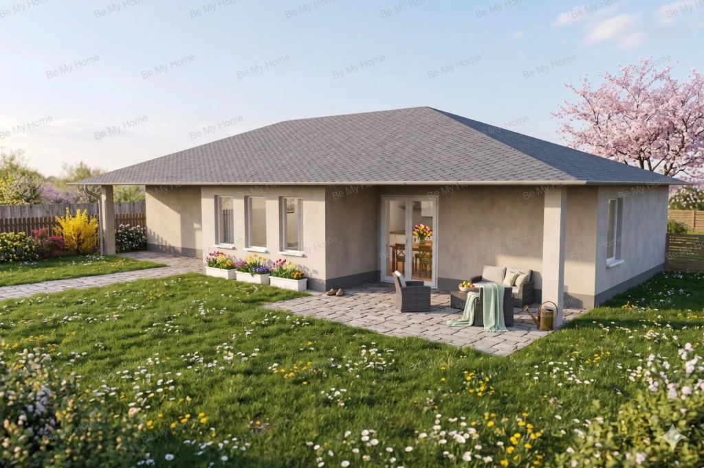 Erdőkertes központi részén eladó egy 70 nm-es újépítésű kertes lakás