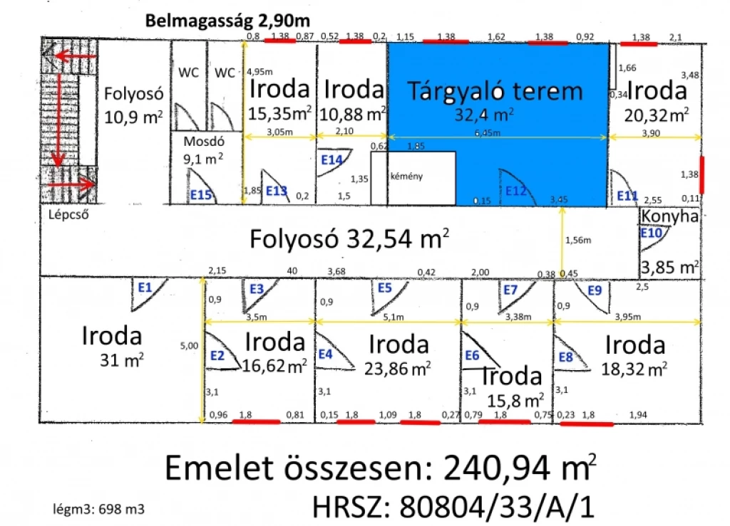 For rent brick flat, Pécs, Patacs