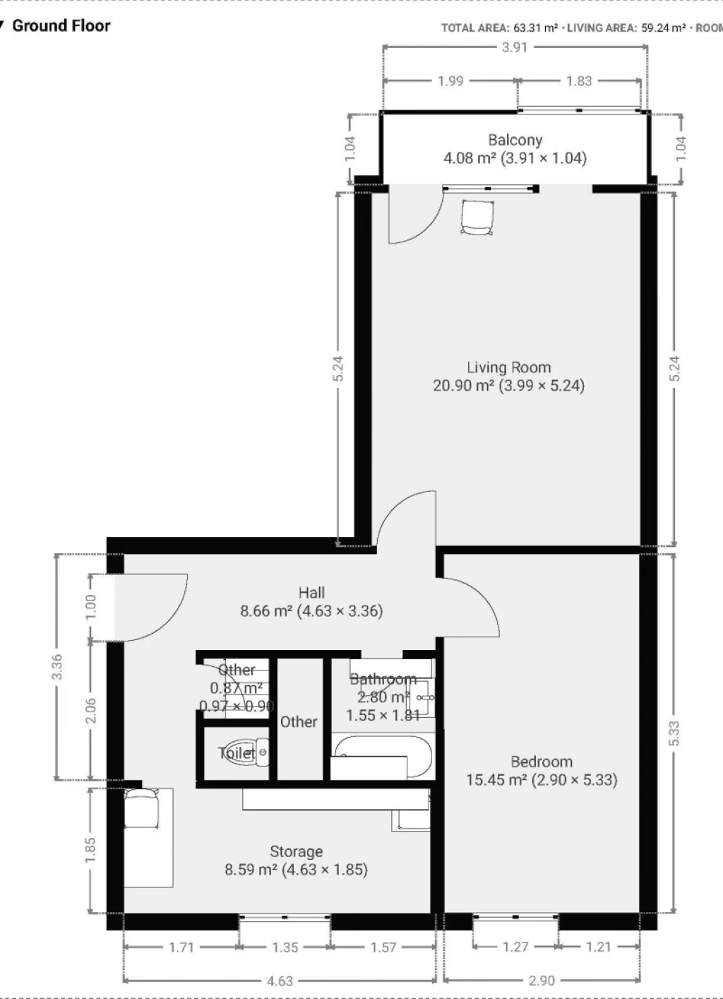 For sale brick flat, Pécs, Ledina