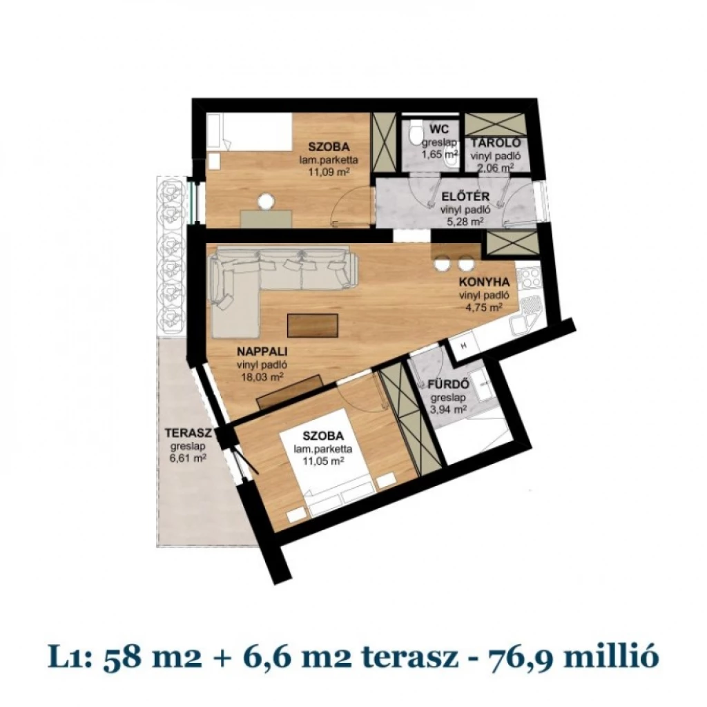 For sale brick flat, Pécs, Belváros