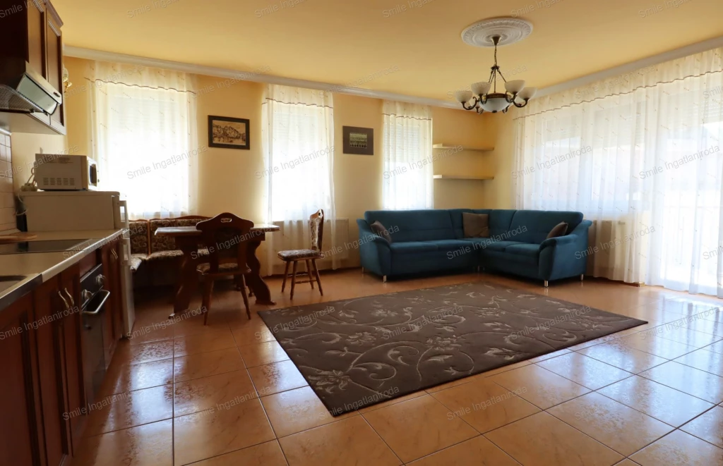 Nyíregyháza abszolút belvárosában amerikai-konyhás nappalis + 1 szobás 1.emeleti lakás kiadó