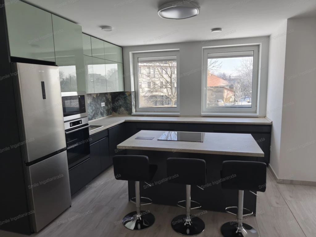 Nyíregyháza belváros közelében,Malomkertben Amerikaikonyhás-nappalis + 2 szobás újépítésű lakás kiadó