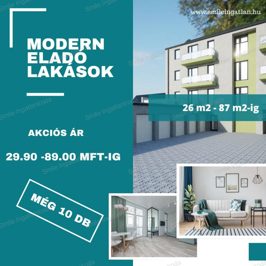 Nyíregyházán a kórház közelében új építésű lakások eladók!