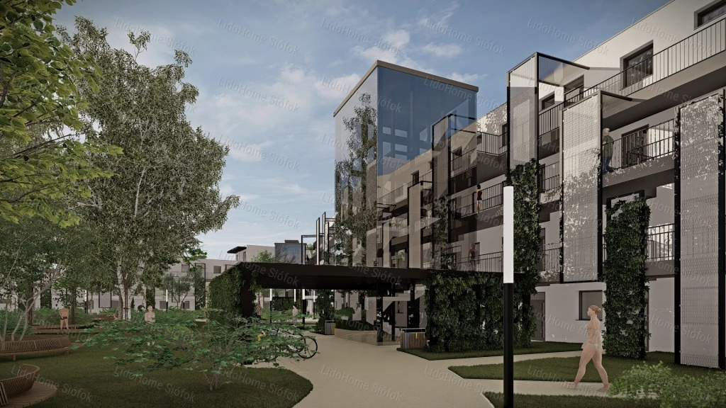 Közvetlen vízparti, új építésű lakás eladó