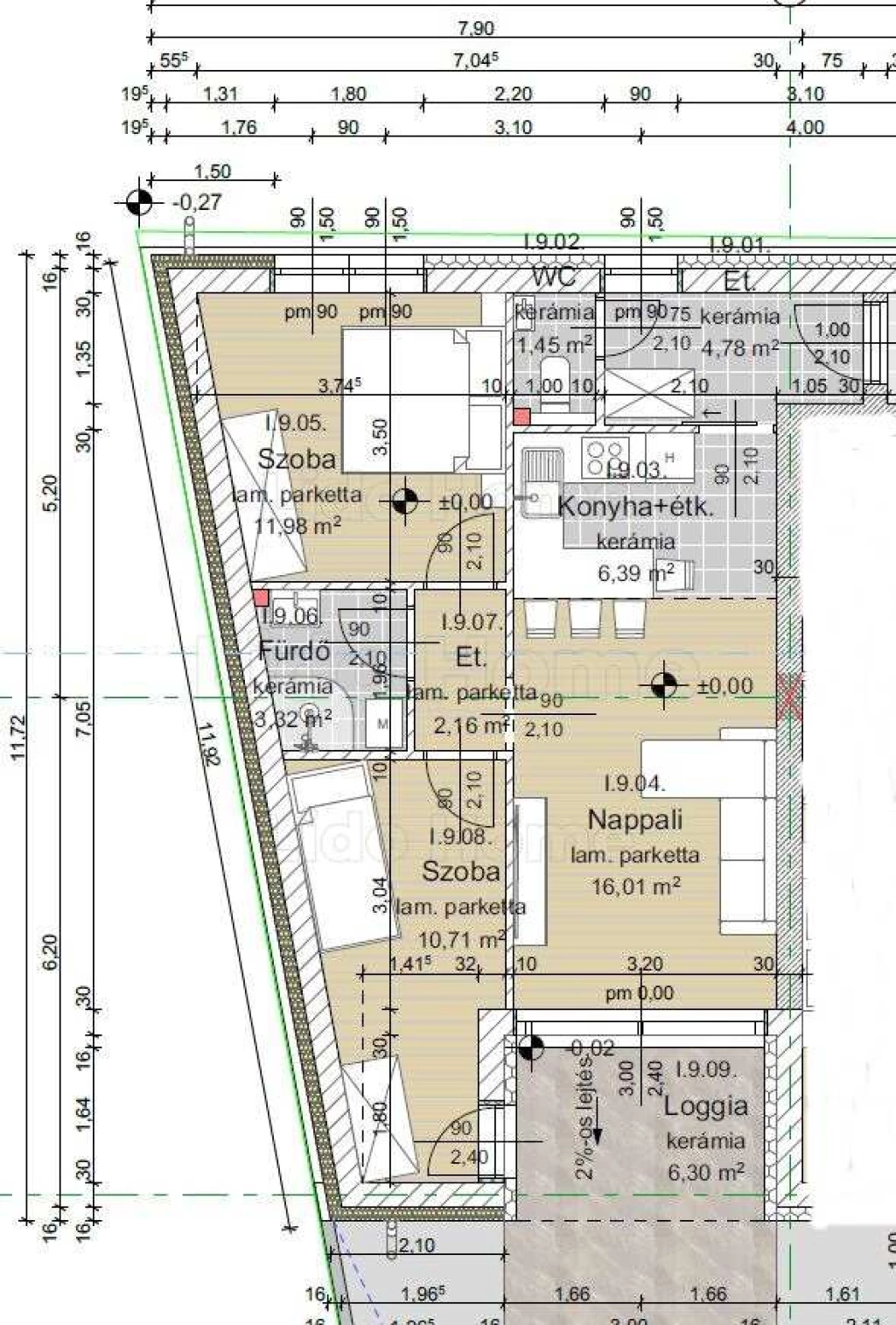 Keszthelyen eladó Új építésű társasház lakásai.