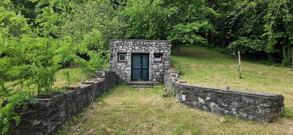 LESENCETOMAJI HEGYEN ZÁRTKERTI INGATLAN PINCÉVEL, FAHÁZZAL ELADÓ!