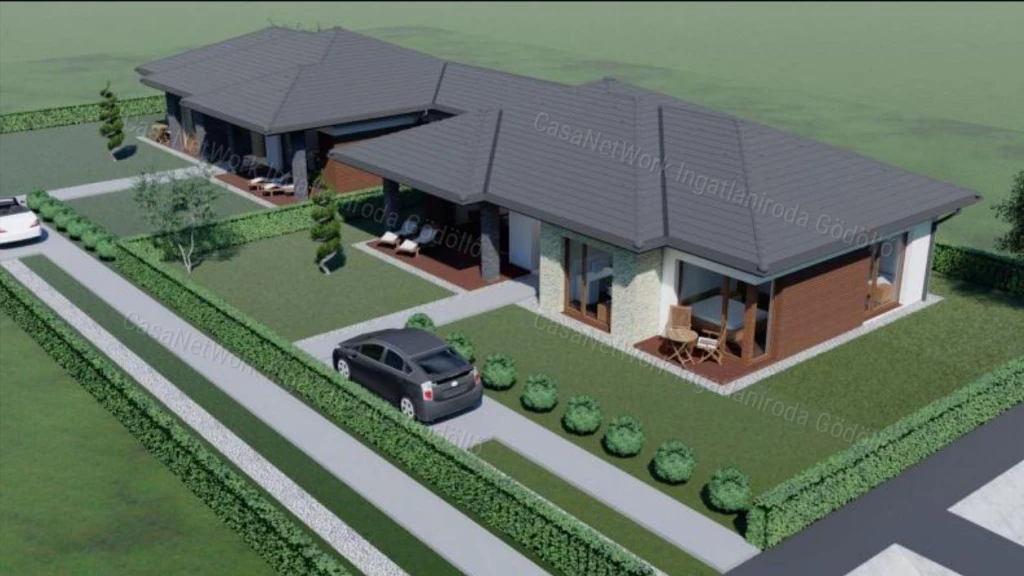 Csendes kertvárosi új otthon tavaszra