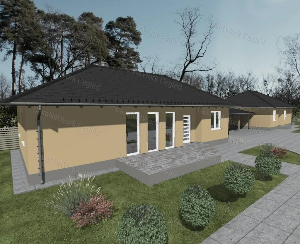 Tápiószelén épülő családi házak