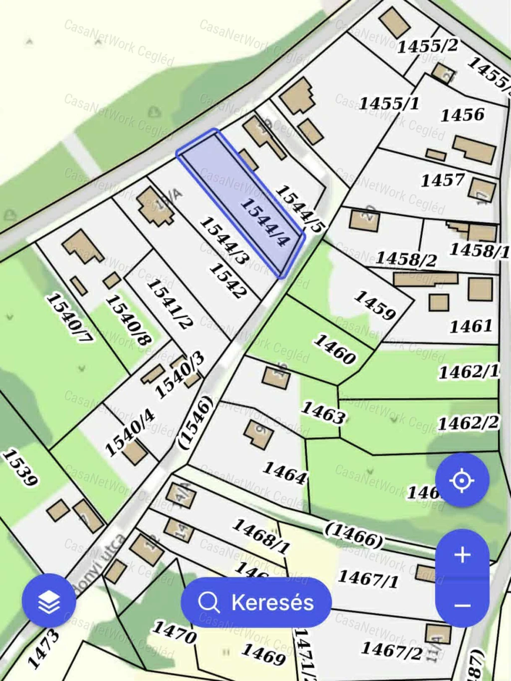 Tápiószele eladó építési telek