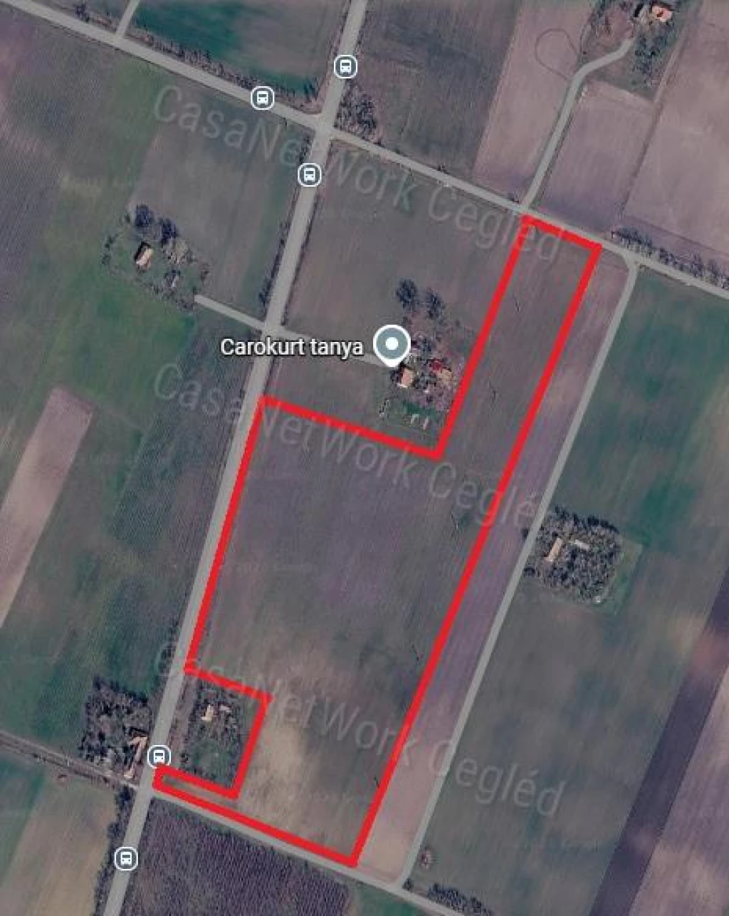 Kocséron fő út mellett 7,6 ha szántó eladó!