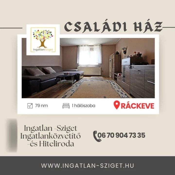 Eladó családi ház, Ráckeve