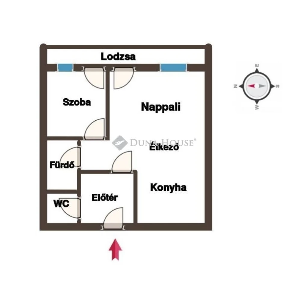 Smarthome társasházban 1,5 szobás lodzsás lakás