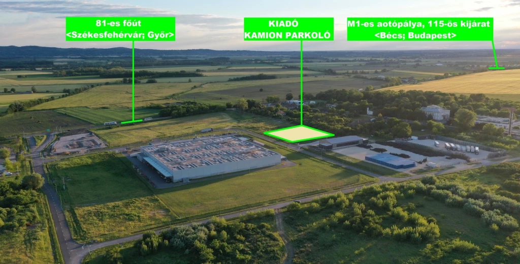 For rent industrial plot, Győr, Ipari Park