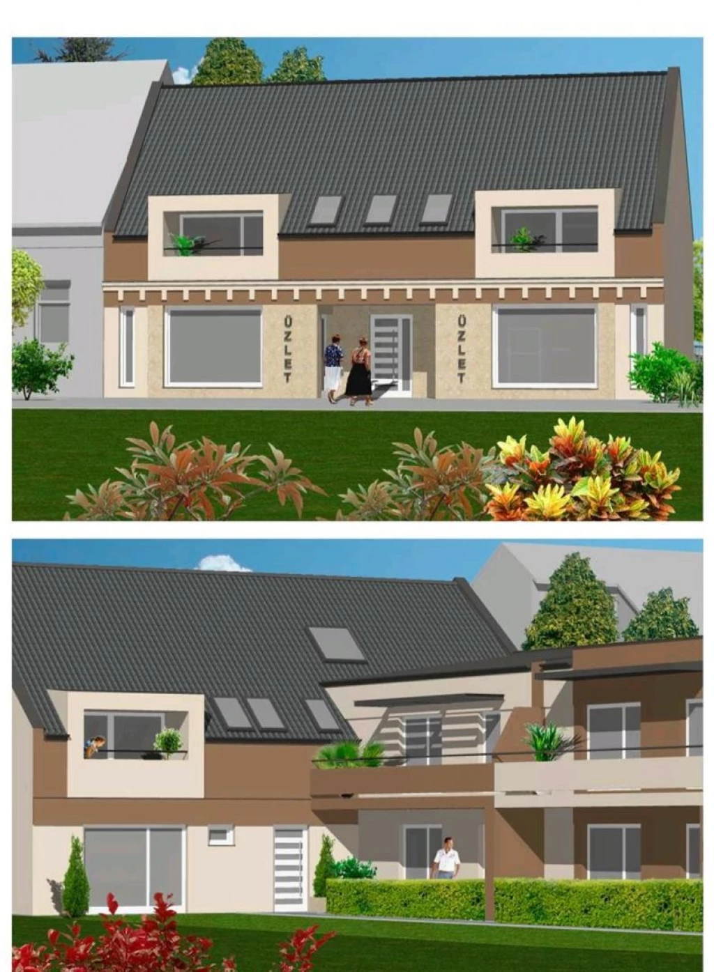 Jánossomorján új ápítésű 46m2-es üzlethelyiség eladó