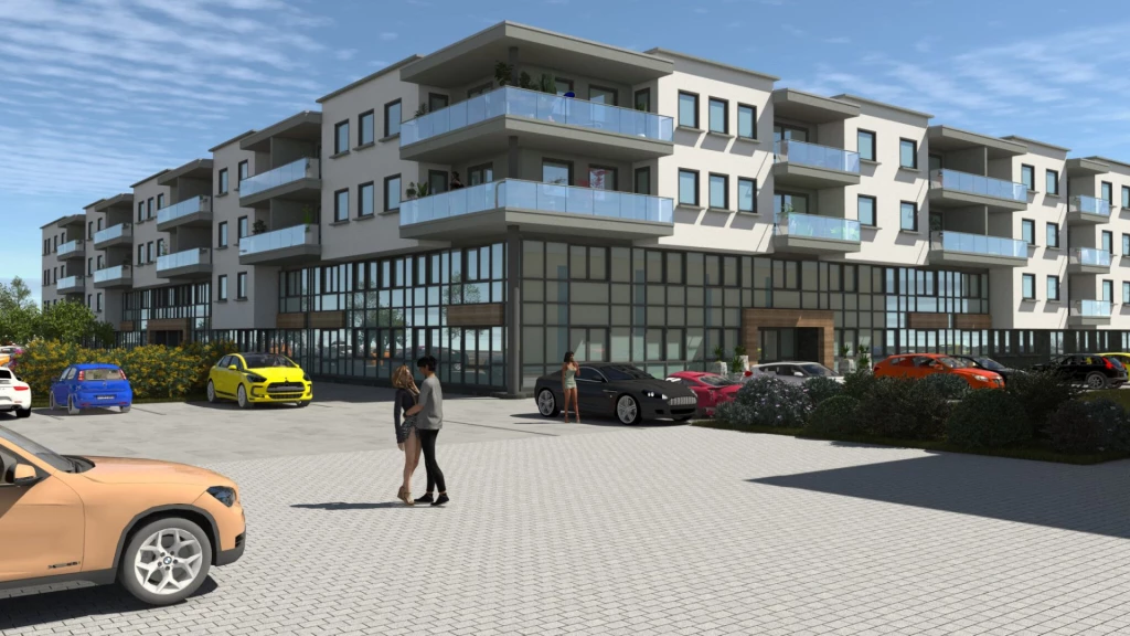 Győrben, a Pláza és Aldi szomszédségában földszinti üzlethelység kiadó