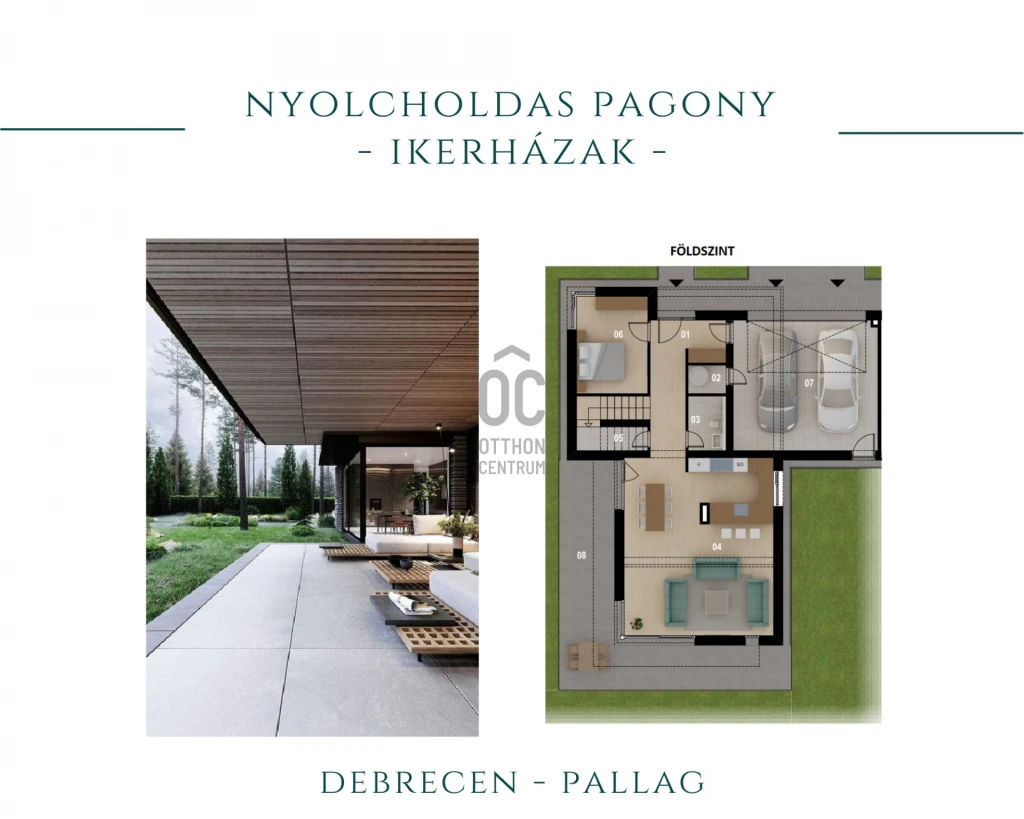 Eladó ikerház, Debrecen, Pallag