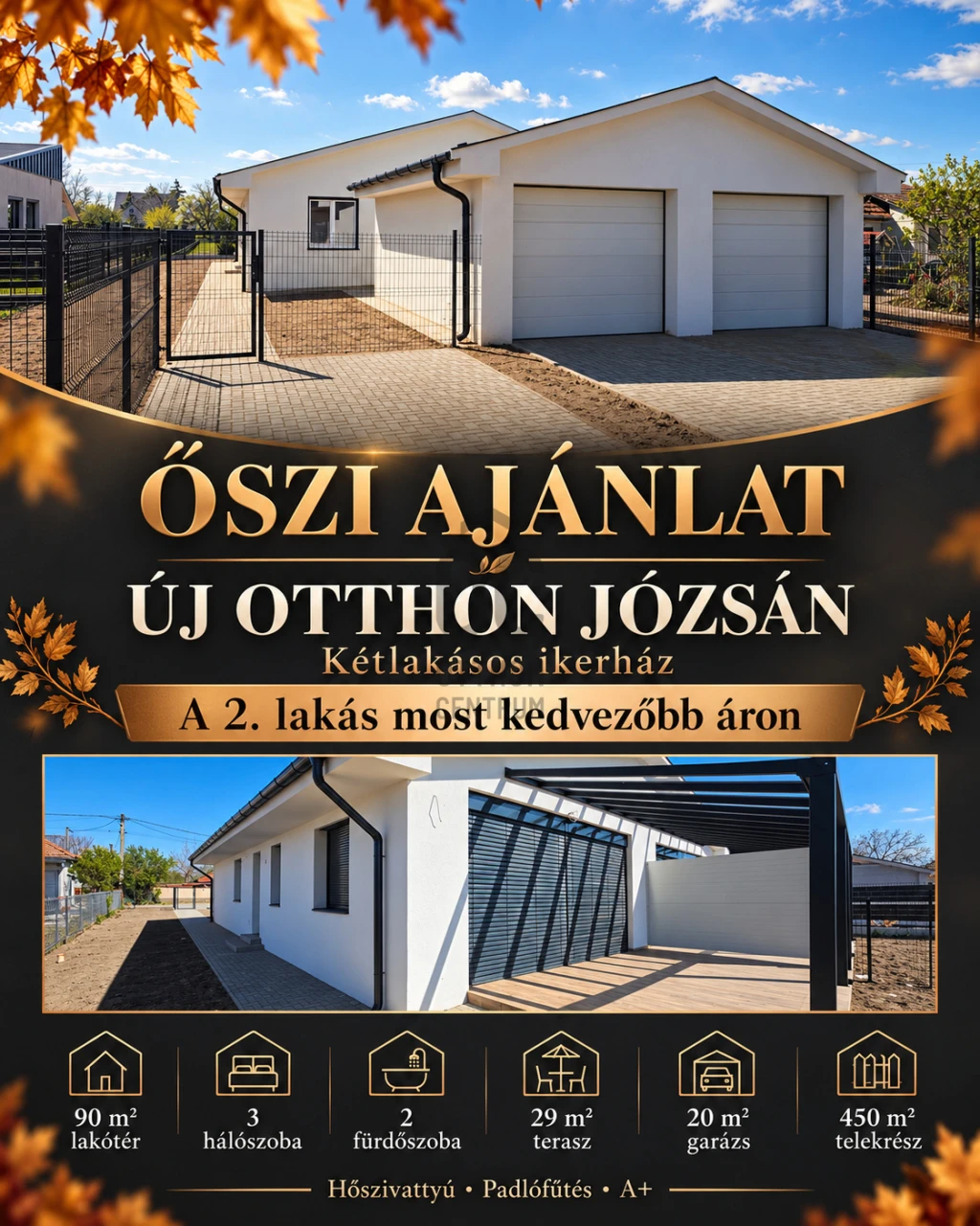 Eladó ikerház, Debrecen, Józsa